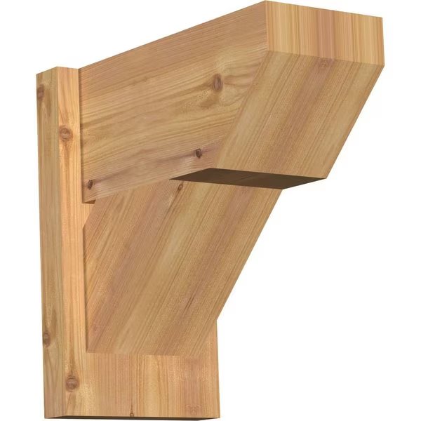 Traditional Slat Smooth Outlooker, Western Red Cedar, 7 1/2